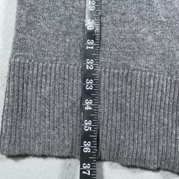 Halogen Cashmere Blend Cardigan XXS Petite Long Gray Sweater Open Front Winter - Picture 4 of 10